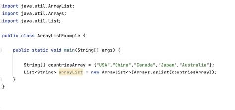 How To Initialize Arraylist Java With Values