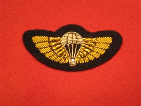 Mess Dress Special Air Service Wings Sas Trained Gold Wings On Black