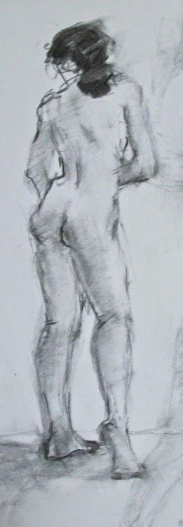 Connie Chadwell S Hackberry Street Studio One Nude Original Charcoal