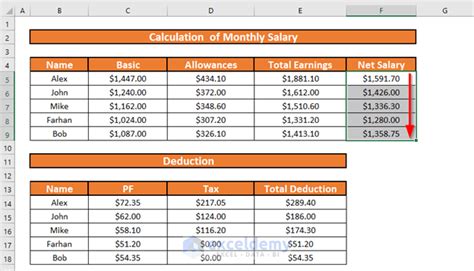 How To Create A Monthly Salary Sheet Format In Excel With Easy Steps