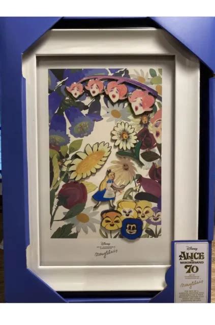 Disney Alice In Wonderland Mary Blair Limited Edition Framed Pin Set
