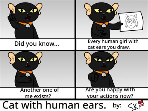 Cat With Human Ears Makes A Rant By Skewerking On Deviantart