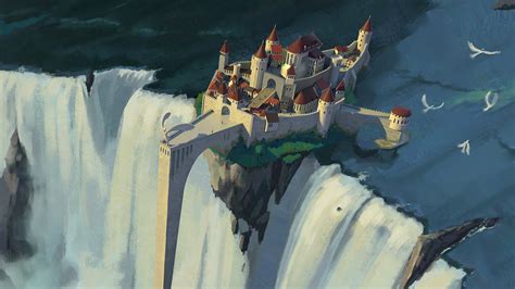 Waterfall Castle On Behance