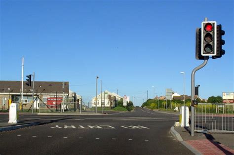 Traffic Lights On Road Junction At © Stephen Williams Geograph