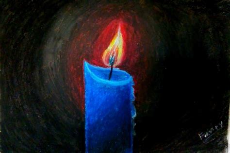 Candle Light:Candle Light Drawing | Candles drawing using Oil Pastels