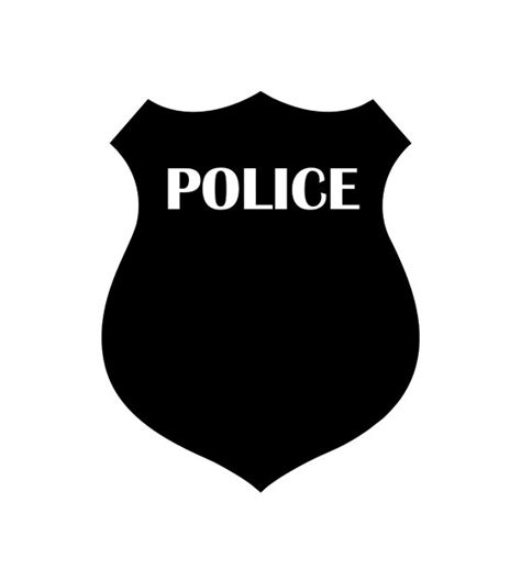 Police Badge Silhouette Art Eps Ai Svg Pdf Png And Clip Arts