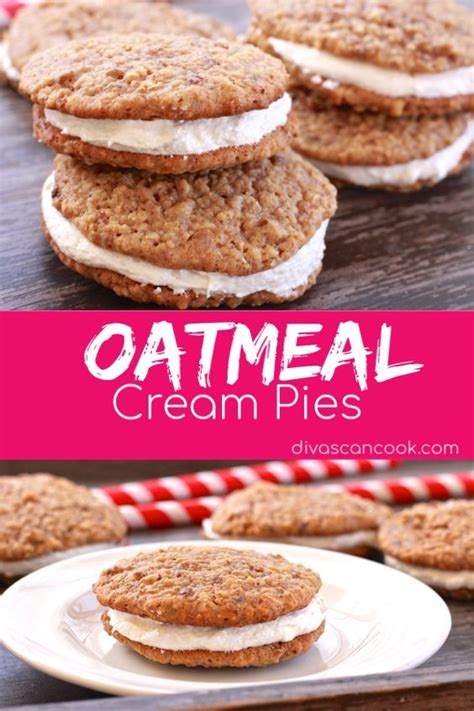 Oatmeal Cream Pies Divas Can Cook😋 🍥 🍪 🍰 Homemadesnacks Creamfilling