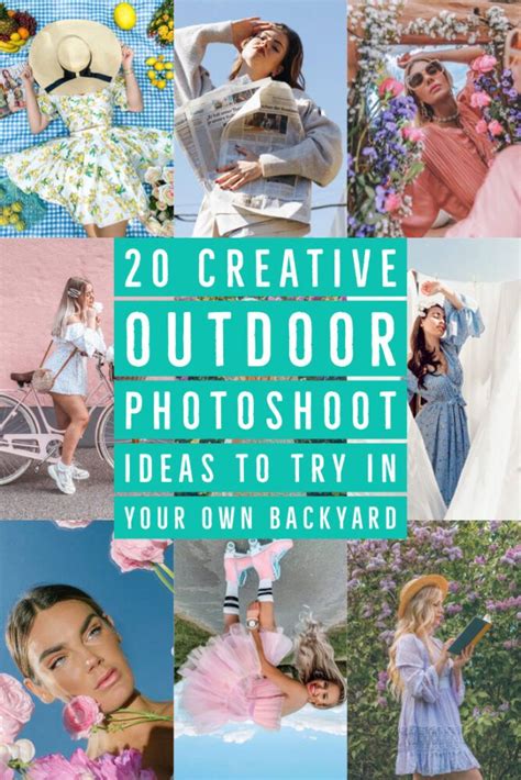 20 Creative Outdoor Photoshoot Ideas To Try In Your Own Backyard