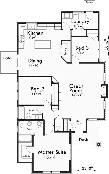 One Level House Plans For Seniors