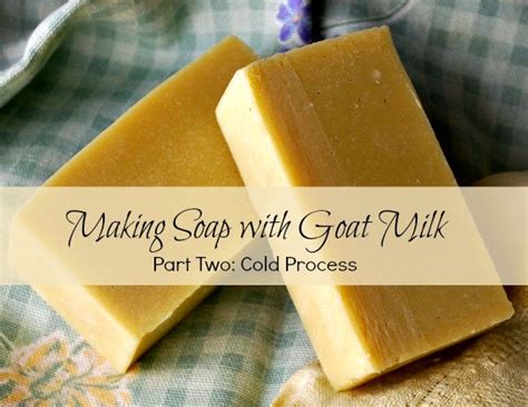 It works with other milk types too so follow the recipe and get started. Making Soap with Goat Milk: Cold Process - Oak Hill Homestead