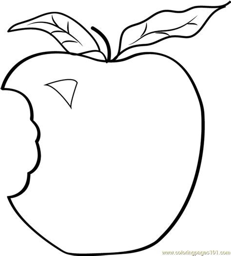 Https://wstravely.com/coloring Page/apple With Bite Coloring Pages Printable