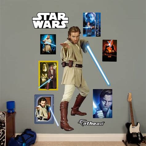 Fathead Star Wars Obi Wan Kenobi Wall Decals Overstock 9601373