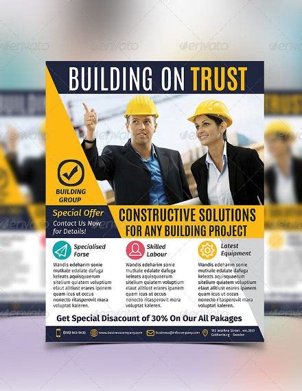 10 Free Construction Company Flyer Templates