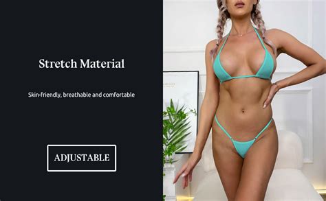 Amazon Dadress G String Mini Bikini Sets Sexy Swimsuit Micro Bra