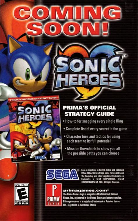 Sonic Heroes 2003 Xbox Box Cover Art Mobygames