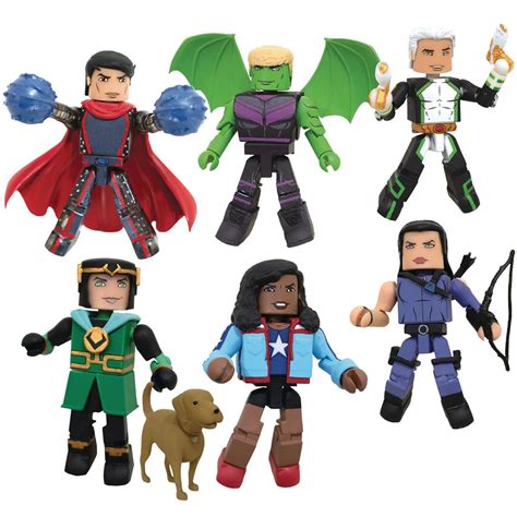 Marvel Minimates Young Avengers Mini Figures Deluxe Box Set