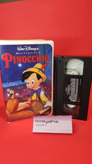 Pinocchio Walt Disney Masterpiece Used Vhs 1993 Special Edition