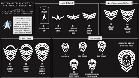 Us Space Force Enlisted Rank Insignia Concept B3 By Profjh On Deviantart