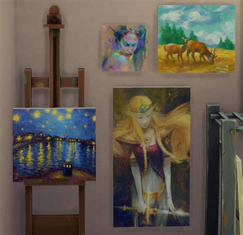 Mod The Sims The Sims 4 Painting Collection 6 Swatche