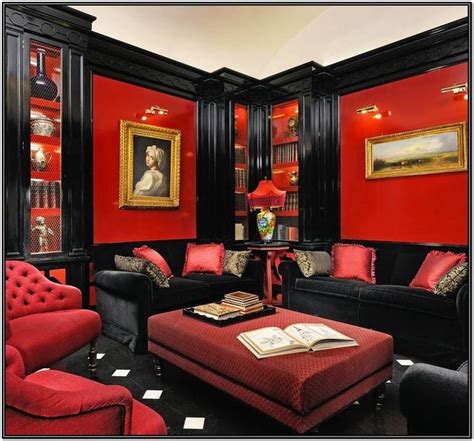 Red White And Black Living Room Ideas Living Room Red Black And Gold