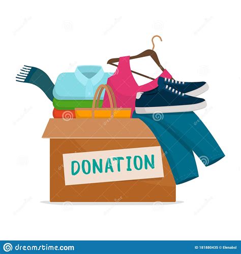 Clothing Donation Box Stock Vector Illustration Of Beneficence 181880435