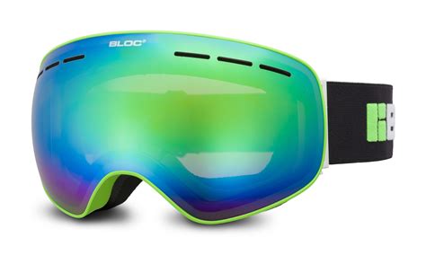 Bloc Moon 3 Ski Goggles in Green with Green Mirror £55.00