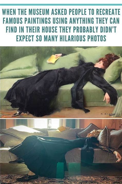 Two Pictures One With A Woman Laying On The Couch And Another With Her Head Down