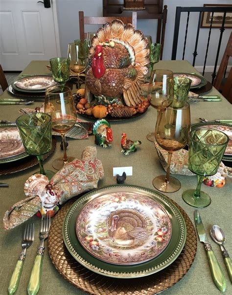 Thanksgiving Table Settings Winter Table Decorations Turkey Table