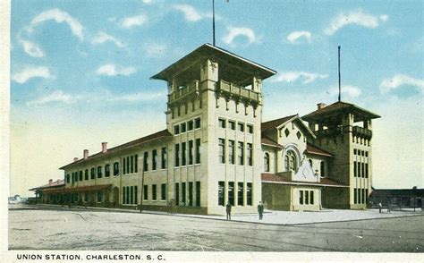 Postcard Early View Of Union R R Station In Charleston Sc S6 Etsy