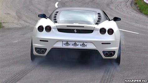 Insanely Loud Ferrari F430 Tire Smoking Launch And Revs Youtube