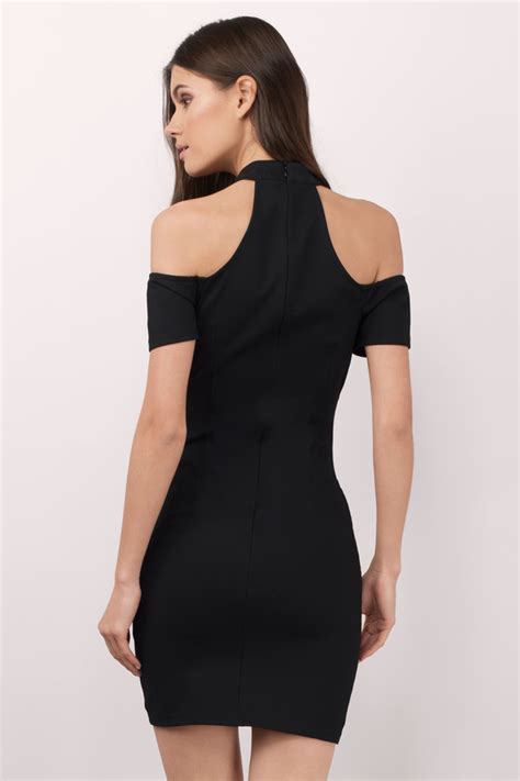 Cute Black Dress Off Shoulder Dress Stretch Dress Bodycon Dress 37 Tobi Us