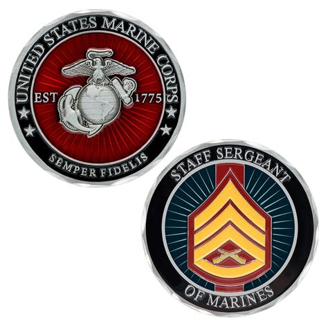 Usmc E8 Msgt Challenge Coin Marine Corps Rank Military Coin Master