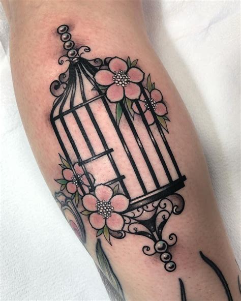 Bird Cage Tattoos Designs