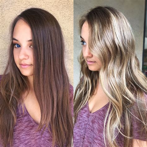 Color Correction Brunette To Blonde Hair Transformation Hair Long