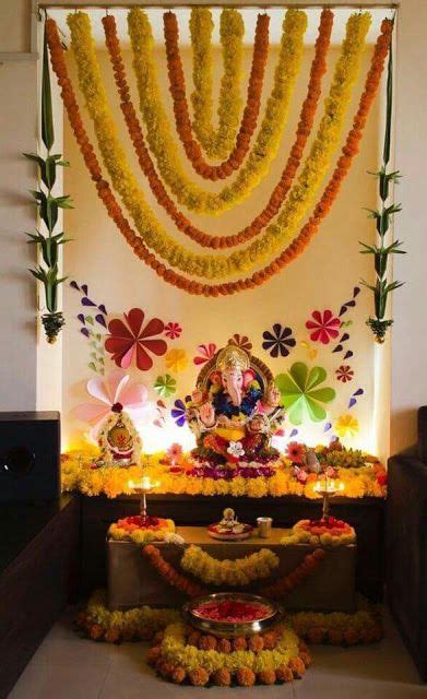 27 Best Trending Ganesh Chaturthi Decoration Ideas For Home 2019