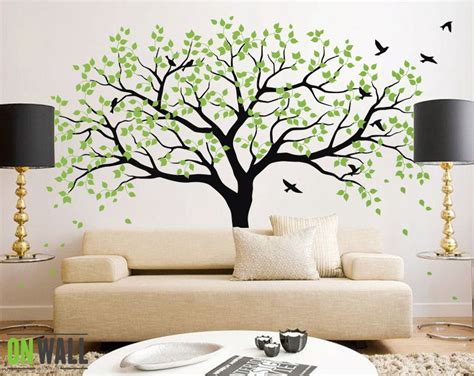 Large Tree Wall Decals Trees Decal Nursery Tree Wall Decals Etsy Decoracion De Pared