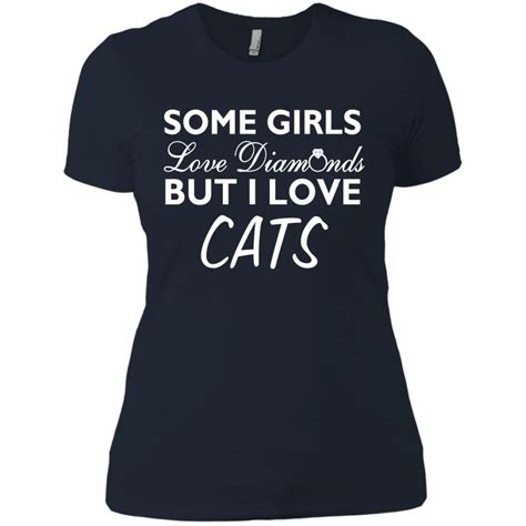 Agr Some Girls Love Diamonds But I Love Cats Funny T Shirt T Shirt Hoo Agreeable