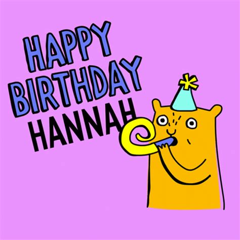 Happy Birthday Unicorn Hannah Blowing Horn GIF GIFDB Com