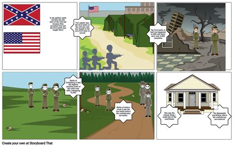 Civil War Storyboard Storyboard By C6b41b7b