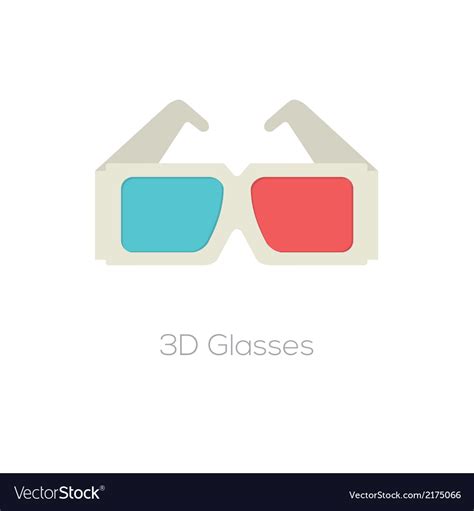 3d Glasses Royalty Free Vector Image Vectorstock