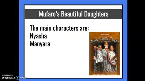 mufaro s beautiful daughters story map lesson 1 youtube