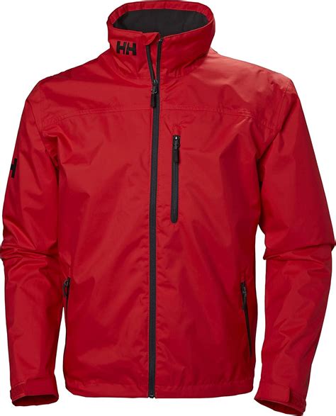 Helly Hansen Mens Crew Midlayer Waterproof Jacket Alert Red Xs