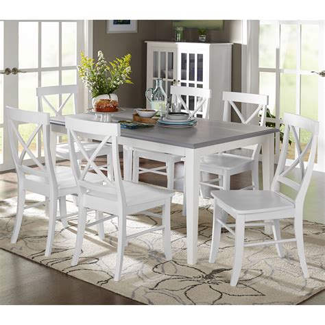Are you interested in white kitchen table and chairs set? Lehigh Acres Dining Set | Dining room sets, Shabby chic ...