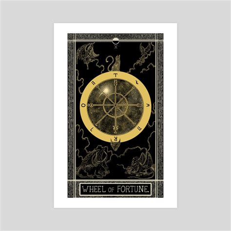 Tarot Cards Wheel Of Fortune An Art Print By Rachael Kinner Inprnt