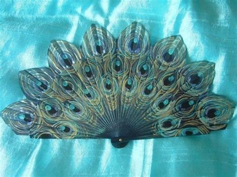 Peacock Hand Painted Spanish Fan Free Shipping By Txiquisan 2700