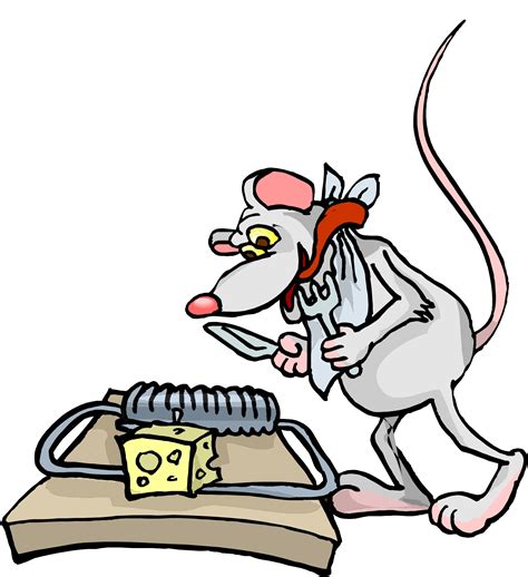 Rat Going Into Trap Cartoon Clip Art Library