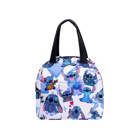 Lilo And Stitch Anime Cooler Bag Lunch Box Thermal Camping Lunch Bag For Ladies