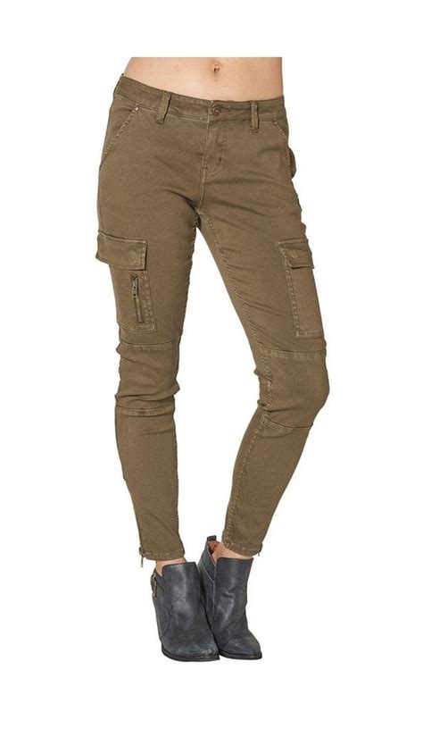 Silver Jeans Silver Jeans Pants Womens Skinny Cargo Zippered Leg