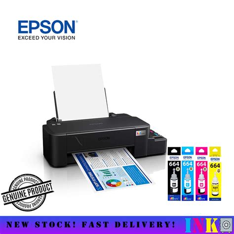 Epson L121 Ink Tank Ecotank Single Function Continuous Ink Printer With