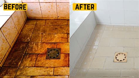 How To Clean And Restore Tiles In Bathroom Youtube